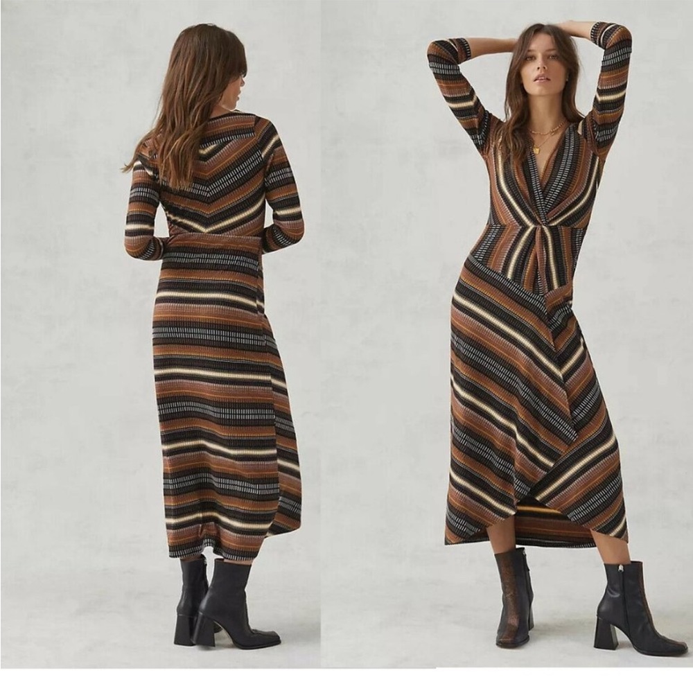 Striped Multicolor Maxi Dress